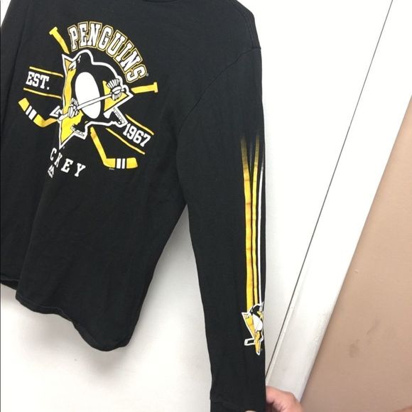 Pittsburgh Penguins Majestic Longsleeve Mens size Small - Picture 9 of 9